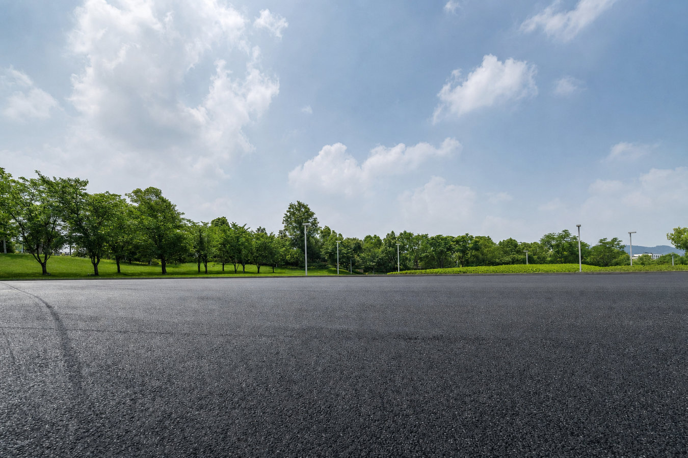 Parking lot paving